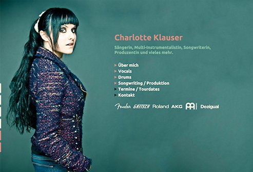 'Charlotte Klauser' Webseite